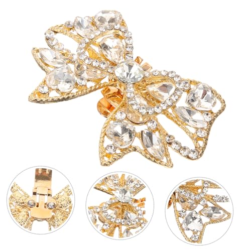 MOBUTOFU Abnehmbare Schleifen Schuhclips mit Strassverzierung Schuhschnallen für High Heels Vielseitige Schuhcharms zur Dekoration bei Hochzeit Party und Alltag von MOBUTOFU