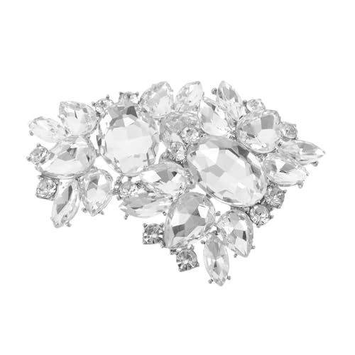 MOBUTOFU Abnehmbare Strass Schuhclips Glitzernde Braut Schuhe Schnallen Schmuckanhänger Leicht Elegant Vielseitig Für Hochzeit Party Zubehör von MOBUTOFU