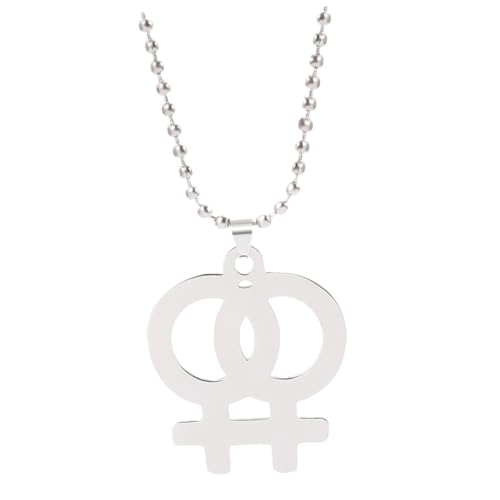 MOBUTOFU Anhänger Halskette Damen Weibliches Symbol Leichte Kettenhalskette mit Filigranem Design Langlebig und Vielseitig für Alltag Party Hochzeit und Geeignet von MOBUTOFU