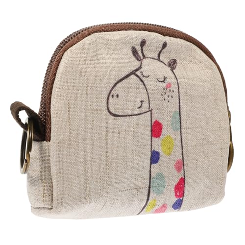 MOBUTOFU Geldbörse Mit Reißverschluss Münztasche Für Damen Mädchen Schlüsseltasche Kleine Geldtasche Cartoon-Design Aufbewahrungstasche Für Schlüssel Karten Lippenstift von MOBUTOFU