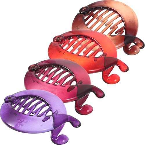 MOBUTOFU 4stücke Haarbananenspangen Für Damen Haarspangen Bananenhaarspangen Für Dünnes Haar Haarschmuck Für Damen Mit Dickem Haar Haarspangen Zum Stylen von MOBUTOFU