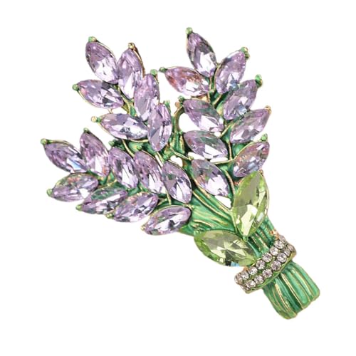 MOBUTOFU Blumenbrosche Anstecknadel für Damen Strassverzierung Langlebige für Partys Besondere Anlässe Perfektes für Freunde Familie von MOBUTOFU
