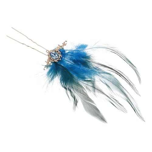 MOBUTOFU Boho Haarspange mit Langen Quasten Legierung Haarnadel für Frauen Pfaueninspirierter Kopfschmuck Leicht und Komfortabel für Besondere Anlässe von MOBUTOFU