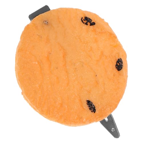 MOBUTOFU Keks Haarspange Für Mädchen Süßes Haar Accessoire Mit Robustem Pvc Lustige Haarnadel in Keksform Für Partys Und Alltag von MOBUTOFU