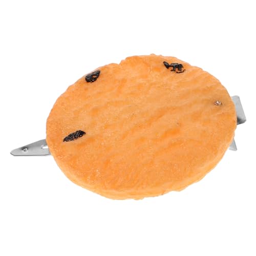 MOBUTOFU Essens-haarspange Aus Pvc Und Vernickeltem Eisen Keks-haarnadel Für Frauen Und Mädchen Süßer Haarschmuck Für Junge Mädchen Lustige Haarspangen Für Make-up-styling von MOBUTOFU