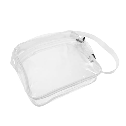 MOBUTOFU Transparente Kosmetiktasche Reißverschluss Reise-Make-up-Aufbewahrungstasche Kleine Durchsichtige Tasche Damen-umhängetasche Reiseutensilien Kulturbeutel Transparente von MOBUTOFU