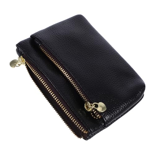 MOBUTOFU Damen Geldbörse mit Reißverschluss PU Kunstleder Kompakte Multifunktionale Geldbörse für Führerschein Münzen Karten für Partys und Reisen von MOBUTOFU