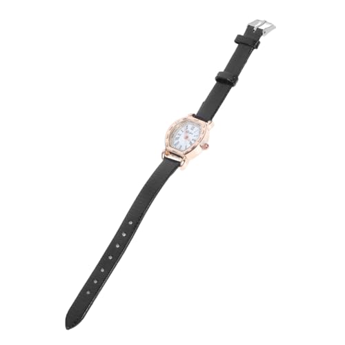 MOBUTOFU Damen Retro Armbanduhr Quarz Uhr mit Schwarzem Band Analoge Damenuhr für Freizeit Partys und Formelle Anlässe als für Freundin oder Tochter von MOBUTOFU