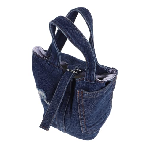 MOBUTOFU Denim Tote Bag für Damen Farbblock Handtasche Kleine Umhängetasche mit Großzügigem Stauraum für Alltag Shopping und Reisen Stilvolles Accessoire MOBUTOFU Denim Tote Bag für Damen Farbblock Handtasche Kleine Umhängetasche mit Großzügigem Stauraum für Alltag Shopping und Reisen Stilvolles Accessoire von MOBUTOFU