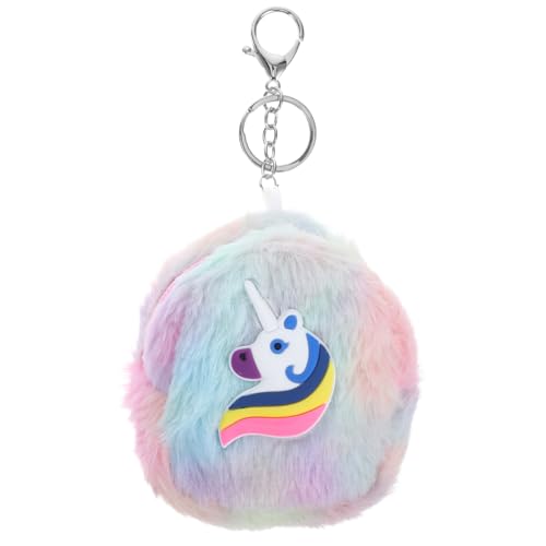 MOBUTOFU Cartoon-münzgeldbörse Für Mädchen Einhorn Design Mit Schlüsselanhänger Praktisches Zipper-Bag Für Münzen Karten Und Kleine Gegenstände Für Handtaschen Und Taschen von MOBUTOFU