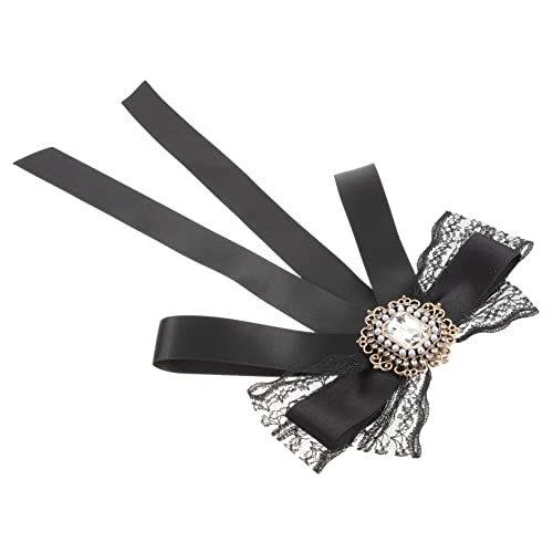 MOBUTOFU Elegant Bogen Brosche Für Damen Modische Krawatten Brosche Mit Ripsband Für Hemden Rucksäcke Und Accessoires Stilvolle Schleifen Brosche Mit Strassdetails von MOBUTOFU