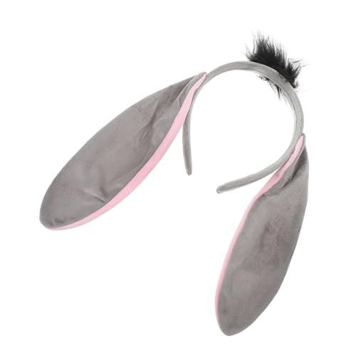 MOBUTOFU Eselsohren Stirnband Mit Realistischem Esel Design Kostüm Zubehör Für Halloween Cosplay Und Partys Für Erwachsene Und Junge Mädchen von MOBUTOFU
