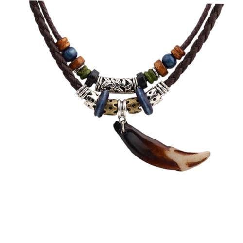 MOBUTOFU Ethno Stil Damen Halskette Alloy Anhänger Lange Vintage Pulloverkette Modischer Schmuck für Frauen Pulloverketten Accessoire von MOBUTOFU