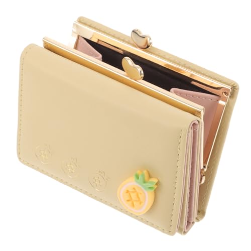 MOBUTOFU Faltbrieftasche Für Damen Mini-geldbörsen Für Frauen Karten Tasche Süße Geldbörse Faltbare Geldbörse Kleine Wechseltaschen Geldbörse Masse Kleingeldbörse Für Münzen Metall von MOBUTOFU