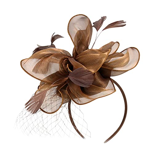 MOBUTOFU Fascinator-stirnband Teeparty-hut Fascinator-kopfschmuck Für Cocktailparty von MOBUTOFU
