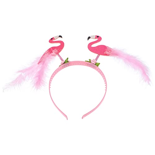 MOBUTOFU Flamingo-stirnband Luau-party-stirnbänder Flamingo-stirnbänder Für Frauen Flamingo-haarspange Stirnband Für Tropische Party Frauen Flamingo-stirnband Flamingo-party Plastik Rosa von MOBUTOFU
