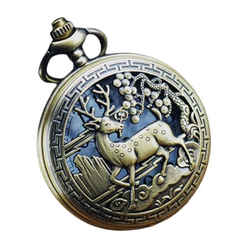 MOBUTOFU Vintage Taschenuhr Mit Exquisitem Muster Robusten Materialien Und Kompaktem Design Praktische Und Dekorative Mechanische Uhr Für Jeden Anlass von MOBUTOFU