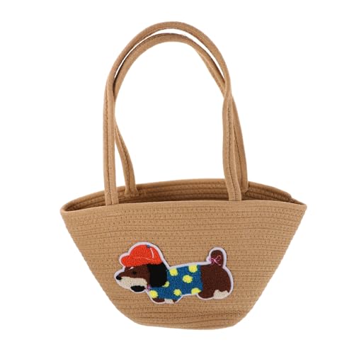 MOBUTOFU Große Strandtasche Damen aus Natürlichem Baumwollseil Leichte Schultertasche im Boho Stil mit Großem Fassungsvermögen für Urlaub Alltag und Strandurlaub von MOBUTOFU