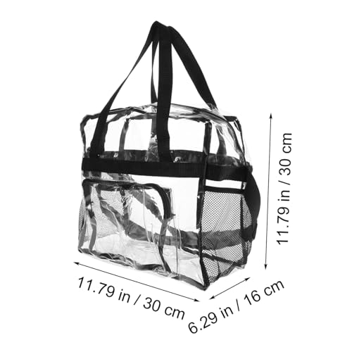 MOBUTOFU Große Transparente Jelly Bag PVC Umhängetasche Durchsichtige Crossbody Bag mit Stilvollem Schultergurt für Alltag Einkaufen Freizeit Party von MOBUTOFU