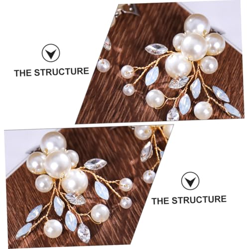 MOBUTOFU Handgefertigte Brautschuh clips mit Strass und Perlen Dekorative Abnehmbare Schuhschnallen für Damen Pumps und High Heels Eleganter Hochzeitsschmuck für Braut und Brautjungfern von MOBUTOFU