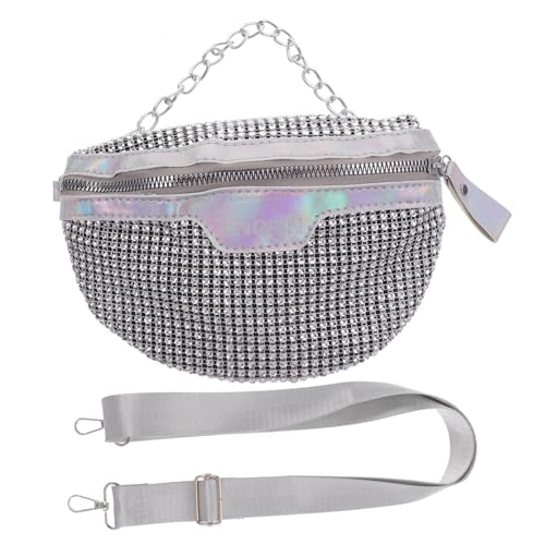 MOBUTOFU Gürteltasche Für Damen Glänzend Bauchtasche Aus Hochwertigem Material Für Handy Geldbörse Schlüssel Zum Einkaufen Reisen Spazierengehen von MOBUTOFU