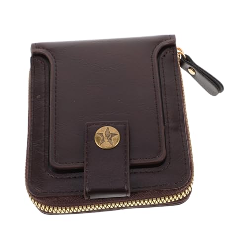 MOBUTOFU Herren-geldbörse Mit Reißverschluss: Kompakte, Zweifach Gefaltete Geldbörse Im Retro-Stil Mit Kartenhalter, Multifunktionaler Bargeld-Organizer Für Unterwegs Und Den Täglichen von MOBUTOFU