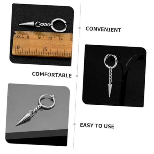 MOBUTOFU Hip hop Ohrringe Damen Punk Nieten Ohrstecker Dreieck Titanstahl Modischer Schmuck für Frauen Langlebig und Komfortabel von MOBUTOFU