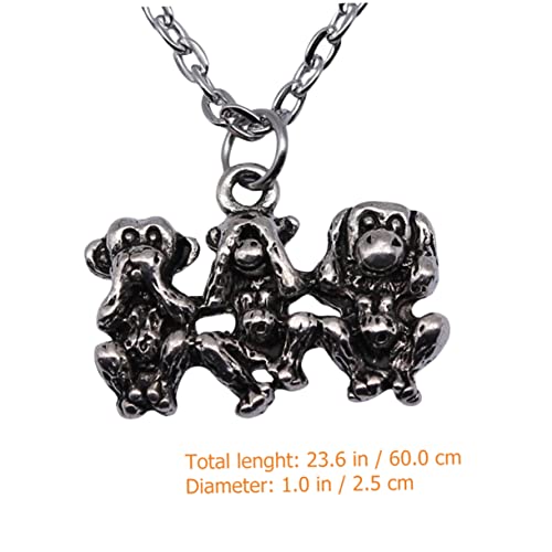 MOBUTOFU Halskette Mit Affen Anhänger Für Damen Tier Motiv Kette Elegantes Schmuckstück Für Alltag Und Party Als Geschenk Für Freundin Familie Und Freunde von MOBUTOFU