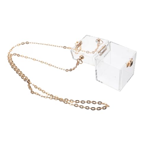 MOBUTOFU Ist Für Transparente Mini Crossbody Geldbörse Für Damen Stilvolle Lippenstift Und Münztasche Mit Kettenriemen Für Abendveranstaltungen Und Täglichen Gebrauch von MOBUTOFU