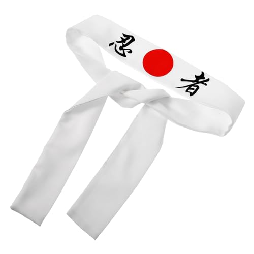 MOBUTOFU Japanisches Samurai Stirnband Karate Kopfband Dekoratives Sushi Bandana Atmungsaktiv Einheitsgröße für Männer und Frauen von MOBUTOFU