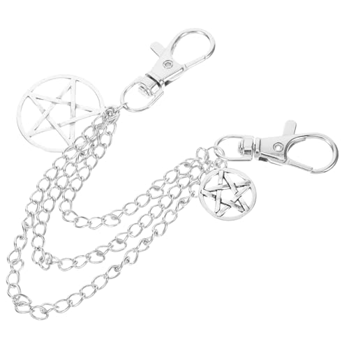 MOBUTOFU Kette für Sneakers Legierung Trendige Schuhdekoration mit Fünfzackigem Stern Langlebig und Einfach Anzubringen für Modebewusste Herren und Damen von MOBUTOFU