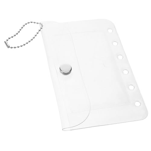 MOBUTOFU Klarer Kartenhalter Schlüsselanhänger Transparentes Kartenetui Für Kleine Karten Ausweise Und Für Organisation Und Schutz von MOBUTOFU