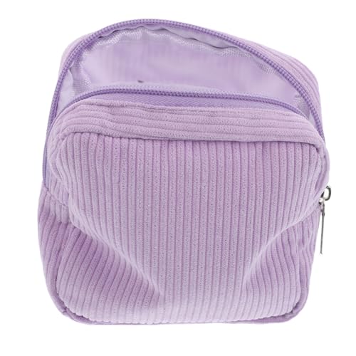MOBUTOFU -Make-up-Tasche Corduroy Kleine Tragbare Kosmetiktasche Für Frauen Vielseitige Aufbewahrung Für Hygieneartikel Und Münzen Stilvolles Accessoire von MOBUTOFU
