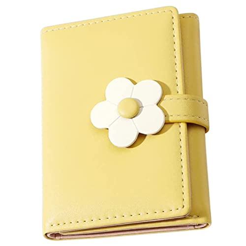 MOBUTOFU Kompakte Pu Geldbörse Für Mädchen Modische Dreifach Gefaltete Studentinnen-Brieftasche Mit Blumenmuster Praktische Karten Und Münzaufbewahrung Für Schule Und Alltag von MOBUTOFU