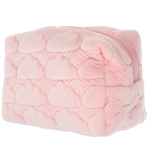 MOBUTOFU Kreative Makeup-Tasche Für Frauen Kawaii Kosmetiktasche Tragbar Große Kapazität Reisezubehör Für Makeup Pinsel Und Utensilien Einfach Zu Öffnen Schließen von MOBUTOFU