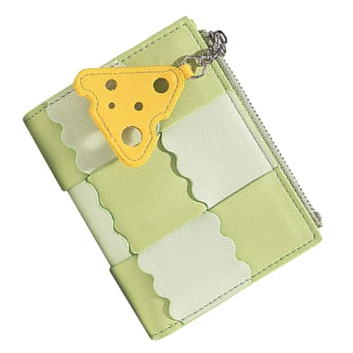 MOBUTOFU Kleines Portemonnaie Kartenetui Damen Münztäschchen Faltbares Geldbörse Mehrzweck Kartenhalter Ausweishalter Für Handtasche von MOBUTOFU