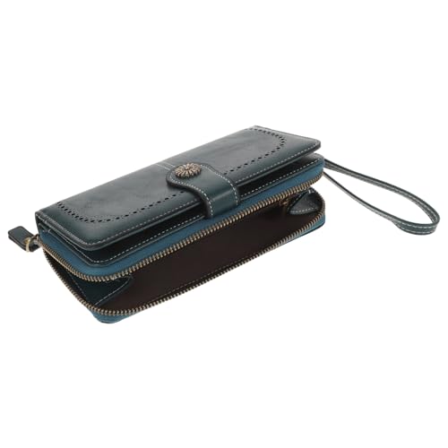 MOBUTOFU Stylische Damen Geldbörse Aus Pu Reißverschluss Modische Handgelenktasche Für Karten Münzen Und Handy Für Jeden Anlass von MOBUTOFU