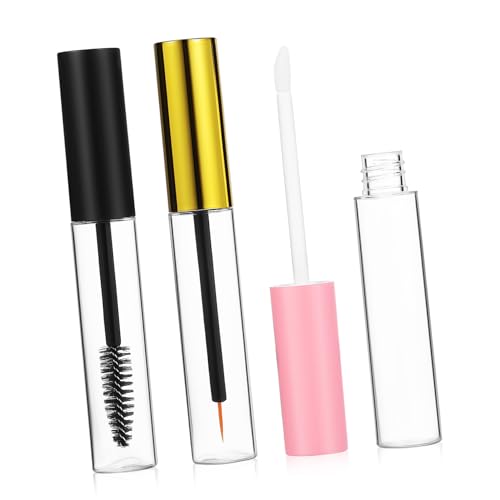 MOBUTOFU Leere Lipgloss-tube Transparente Mascara-tube Und Eyeliner-röhre Mit Applikationsstäbchen Kosmetikbehälter Für Diy Make-up Flasche Zum Dosieren von MOBUTOFU
