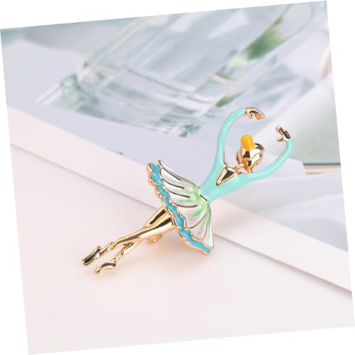 MOBUTOFU Legierung Brosche Ballerina Design Strass Schmuck Dekoration Leicht Kreativ für Damen Mädchen Kleidung Accessoires Geschenk von MOBUTOFU