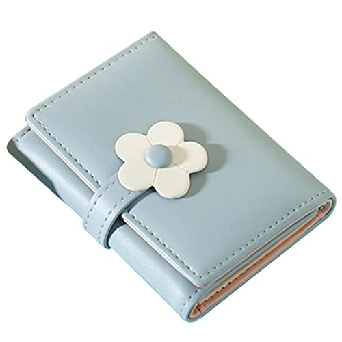 MOBUTOFU Mädchen Geldbörse Mit Blumenmuster Süße Dekorative Geldtasche Für Praktische Und Kartenaufbewahrung Modisches Pu Wallet Für Schule Und von MOBUTOFU