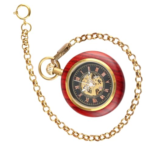 MOBUTOFU Antike Taschenuhr Mit Römischen Ziffern Retro Mechanische Uhr Aus Robustem Für Herren Und Damen Stilvolles Accessoire Mit Kette Für Jede Gelegenheit von MOBUTOFU