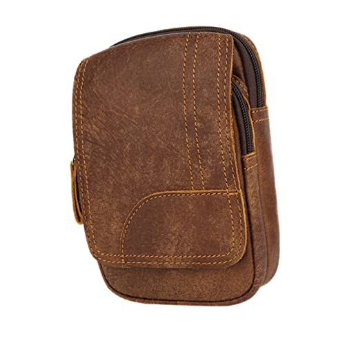 MOBUTOFU Outdoor-Handytasche Für Herren Leichte Wander-gürteltasche Ledermaterial von MOBUTOFU