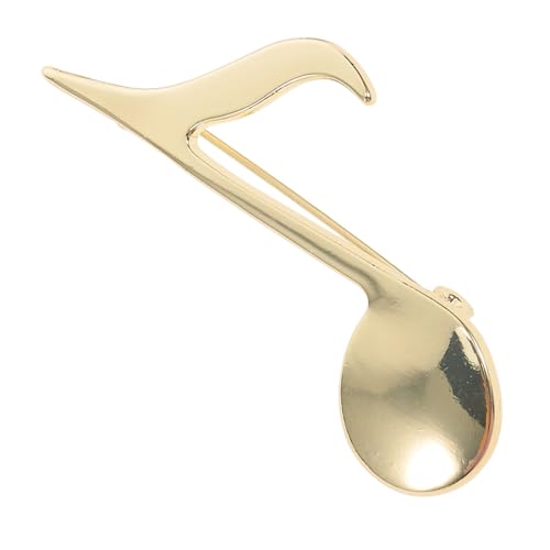 MOBUTOFU Musiknoten Anstecknadel Brosche für Damen und Herren Modisches Musiker Abzeichen aus Langlebiger Zinklegierung Goldplattiert Vielseitig für Kleidung Taschen Hüte Stilvolles von MOBUTOFU