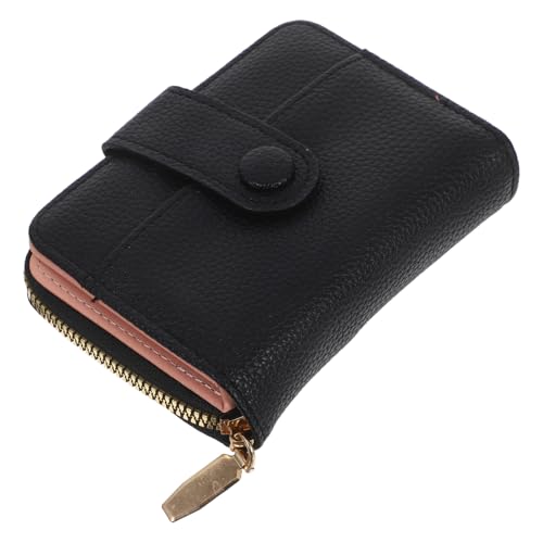 MOBUTOFU PU Kartenetui aus Langlebigem Litchi-Struktur PU mit RFID Schutz Große Kapazität Multifunktionale Kartenhüllen mit Reißverschluss für Business Reisen und Alltag Unisex Schlichtes von MOBUTOFU