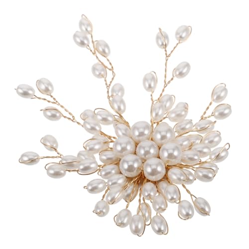 MOBUTOFU Perlenbrosche Damen Anstecknadel mit Schneeflocken Design Vielseitiges Schmuckstück für Mantel Strickjacke und Bluse Handgefertigt Stilvolles Accessoire für Frauen von MOBUTOFU