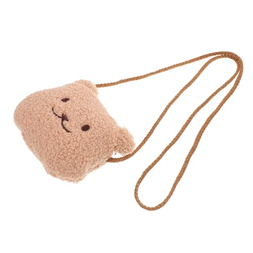 MOBUTOFU Plüsch Bär Umhängetasche für Mädchen Kuscheliges Material Robuste Verarbeitung Verspieltes Design Vielseitige Aufbewahrung für Alltag von MOBUTOFU