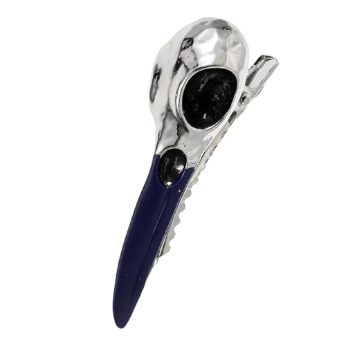 MOBUTOFU Skelett Haarklammer Goth Haarclip Für Halloween Schauriges Accessoire Mit Krähen-kopf-design Für Kostümpartys Und Alltagslooks Auffälliger Haarschmuck Für Kreative Styles von MOBUTOFU
