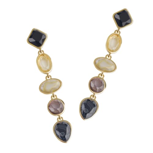 MOBUTOFU Resin Ohrringe Damen Lang Geometrisch Leicht Ohrschmuck Modisch Kreatives Design Alltag Geschenk von MOBUTOFU