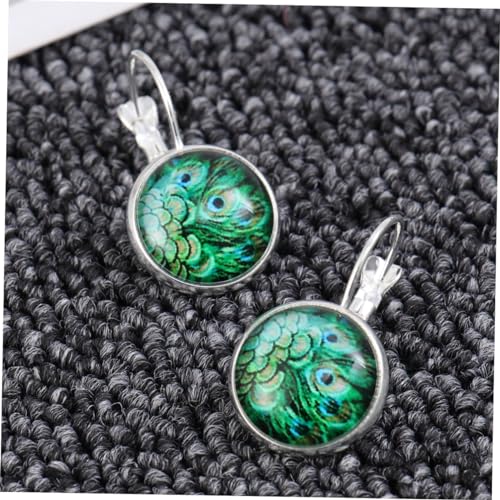 MOBUTOFU Retro Silberfarbene Federohrringe Damen Modisch Langlebig Aus Legierung Und Für Party Reise Alltag Komfortabel Hautfreundlich von MOBUTOFU