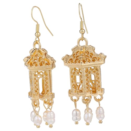 MOBUTOFU Romantische Ohrhänger Damen Ohrschmuck Goldfarbene Tassel Ohrringe Modisch Vielseitig Tragbar für Party Alltag von MOBUTOFU